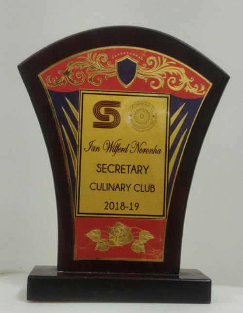 Culinary Club IITR Secretary trophy, 2018-19