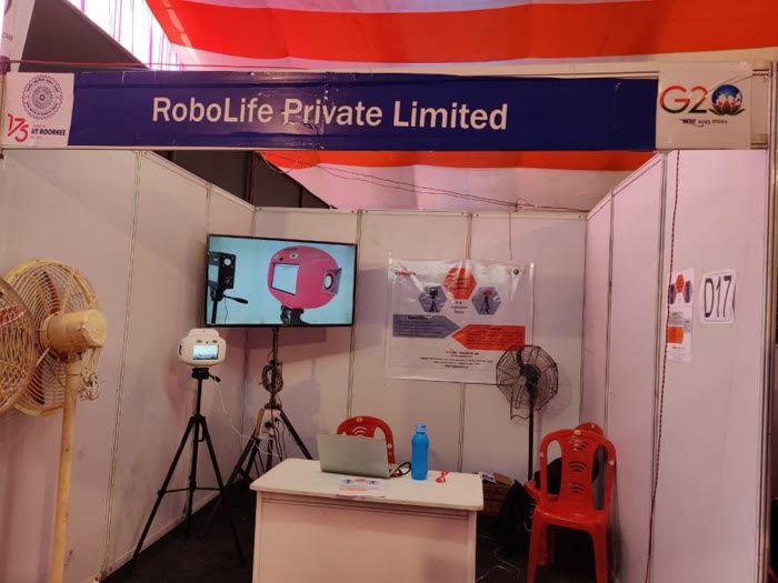 RoboLife Private Limited exhibition booth